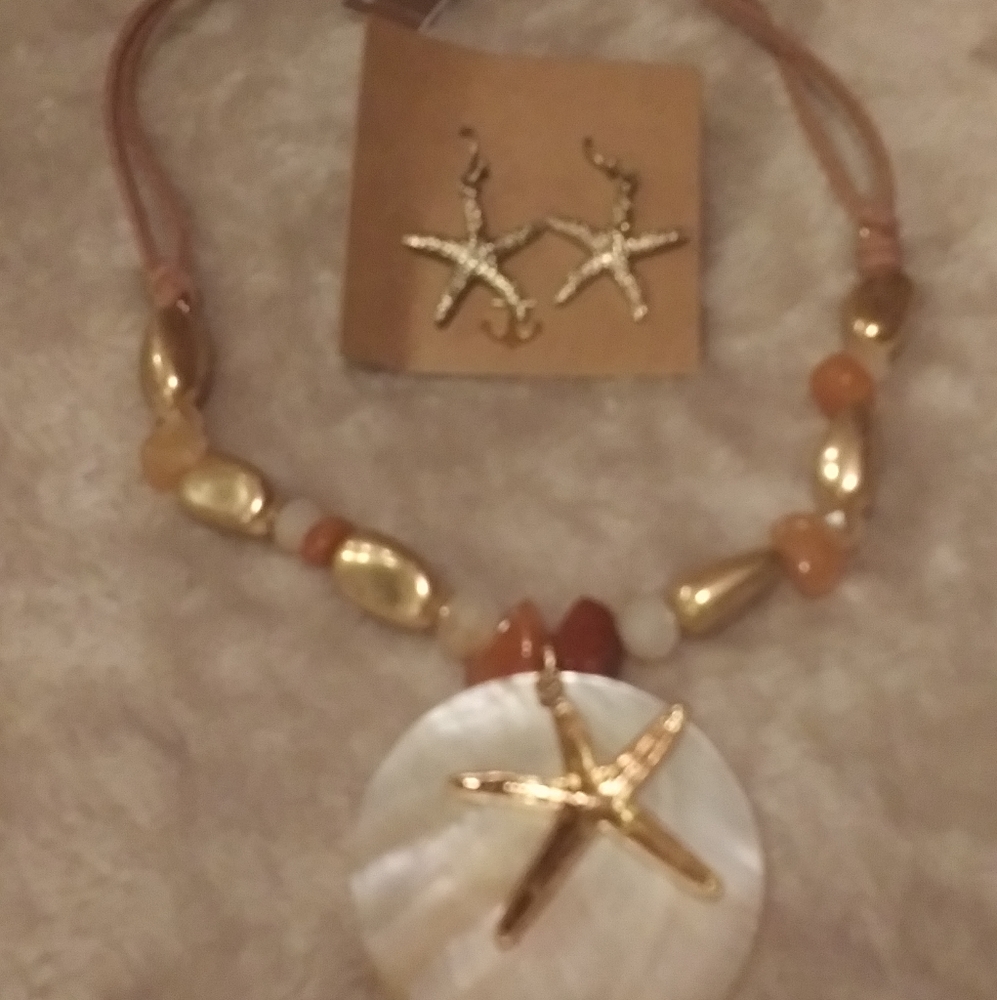 Starfish necklace set